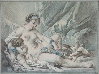 O amor pede a Vênus que lhe devolva suas armas, 1768.