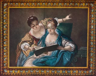 Os muletioners finos, 1775. Artistas: Louis Marin Bonnet, JT Herbert Baily.