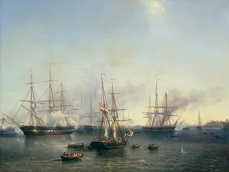 A conquista de Palembang (Sumatra)
