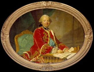 Retrato de Etienne François, Duque de Choiseul Stainville (1719 -1785) ministro. Louis Michel Van Loo (1707 - 1771)