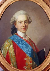 Retrato de Luís XVI, Rei de França, então Duque de Berry (1754-1793) Pintura de Luís Michel van Loo (1707-1771) 1769 Sol. 0,64 x 0,49 m