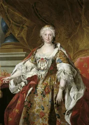 Espanhol: Isabel Farnesio, reina de España Retrato oficial da Rainha Isabel de Farnesio