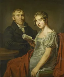 Hendrik Arend van den Brink (1783-1852) e a sua Esposa Lucretia Johanna van de Poll (1790-1850)