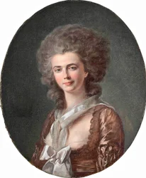 Luis-Roland Trinquesse Retrato de uma senhora à altura do busto 1780