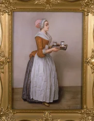A cioccolata (chocolate quente), cópia do original de Jean-Étienne Liotard (1702-89)
