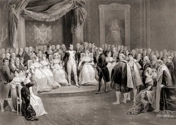 Napoleão e a sua corte. (imprimir)