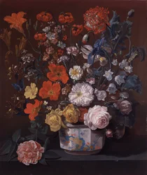 Flores num vaso de Chantilly, c.1760 (óleo sobre tela)