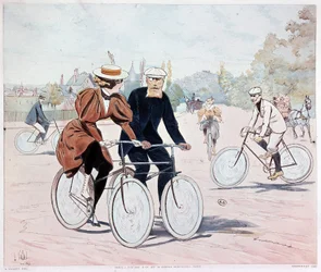 Tandem - desenho por L. Vallet