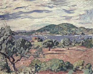 Baía de Antheor, c.1906-07 (óleo sobre tela)