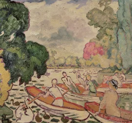Barcos no Bois de Boulogne