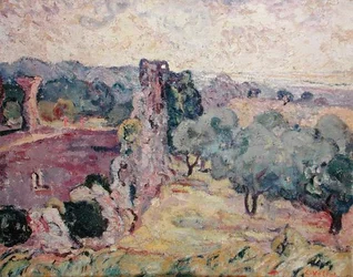 Paisagem do Sul de França, c.1908 (óleo sobre tela)