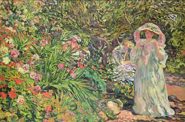 Madame Valtat no jardim