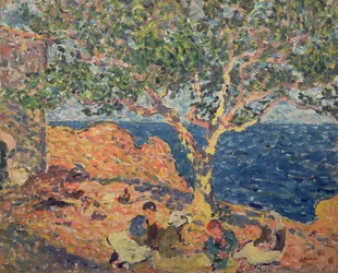 Paisagem mediterrânica (óleo sobre tela)