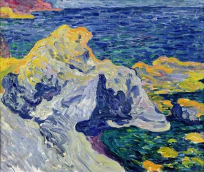 The Rocks at Antheor (Var) 1900 (óleo sobre tela)