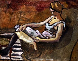The Thinker, c.1916 (óleo sobre painel)