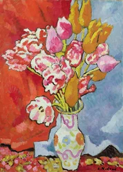 Tulipas, c.1935 (óleo sobre tela)