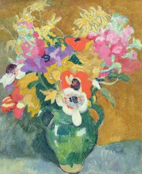 Vaso de Flores, c.1925 (óleo sobre tela)
