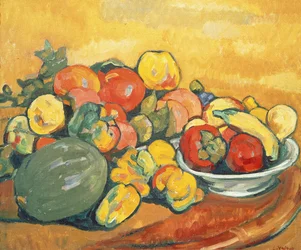 Legumes e Frutas (óleo sobre tela)