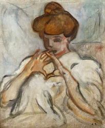 Mulher com um Chignon de Cabelo; Femme au Chignon