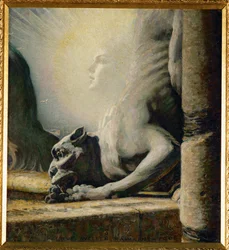 A esfinge e a quimera (pintura sobre tela)