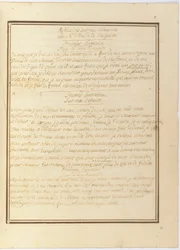 "Reflexões sobre minha entrevista com o Sr. le du du de la Vauguyon", manuscrito autografado, janeiro de 1767 a início de 1769