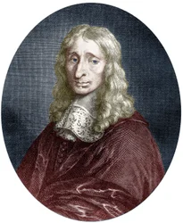 François Mansart (1598-1666) arquiteto do rei francês Luís XIII, gravura, documento colorido