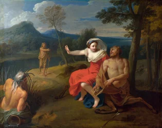 Nessos (Nessus) et Dejanire - Boullogne, Louis de, the Younger (1654-1733) Nessus and Dejanira Oil on canvas ca 1705 National Gallery, London 65,4x80,6