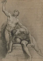 Dois nus masculinos, 1710.