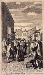 Feira de São Bartolomeu, Londres, cerca de 1715