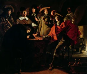 Os guardas a fumar, 1643