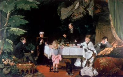O almoço no Conservatório, 1877