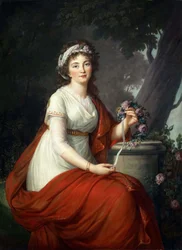 Retrato da Condessa Tatyana Vasilyevna Yusupova, née von Engelhardt 1769-1841, 1797.