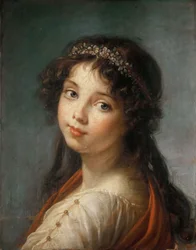 Retrato da filha do artista, Jeanne-Lucie-Louise, dite Julie, 1792.