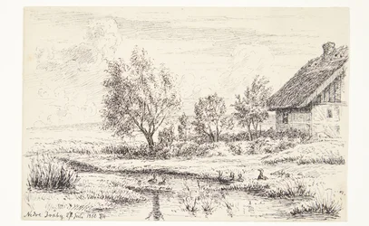 paisagem com casa de fazenda