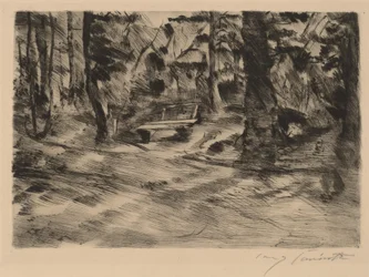 Banco im Walde II Bench in the Woods II, 1917.