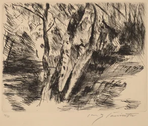 Bétulas no Tiergarten Bétulas no Tiergarten, 1920-1921.