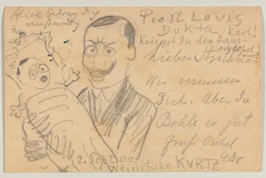 Lovis Corinth a Carl Strathmann: Cartão Postal