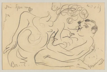 Lovis Corinth para Carl Strathmann: cartão postal, carimbado em 25 de março de 1908