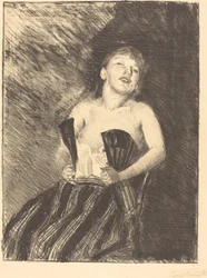 Rapariga num Corpete Rapariga num Espartilho, 1895.