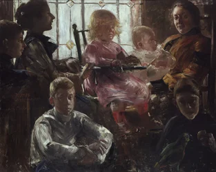 A família do pintor Fritz Rumpf