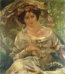 Mulher ao sol; Senhora na luz do sol, 1910
