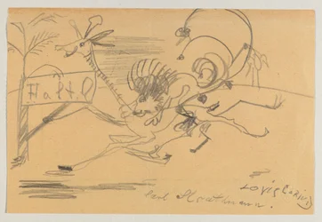 Desenho em papel impresso de Corinto a Strathmann