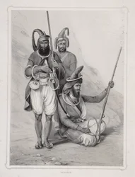 "Akalees", guerreiros indianos, 1844