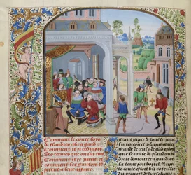 Homenagem de Louis II de Male por uma delegação de Ghent, ca 1470-1475.