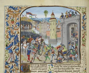 A Batalha de Caen em 1346, ca 1470-1475.