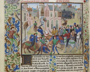 A morte de Wat Tyler, ca 1470-1475.