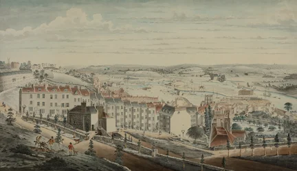 Vista de Granby Hill, Clifton, do Oeste (aguarela sobre papel)