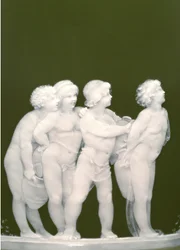 Detalhe de um par de vasos, &39;Les alteres y les frileux&39;