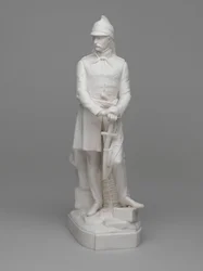 Estatueta Parian ware do Tenente (mais tarde Major) William Hodson