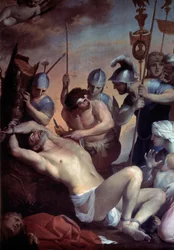 Martírio de Saint Barthelemy. Pintura de Lubin Baugin (1612-1663)